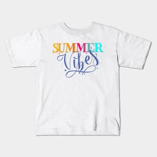 Summer Vibes: having a good time full of joy and colours Kids T-Shirt